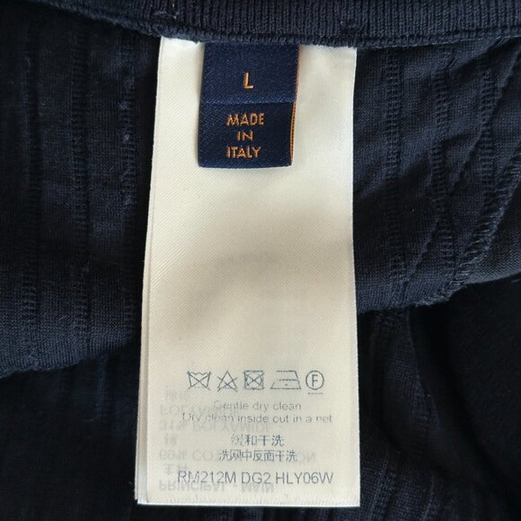 Louis Vuitton Navy Embroidered Logo Shorts - Picture 4 of 8